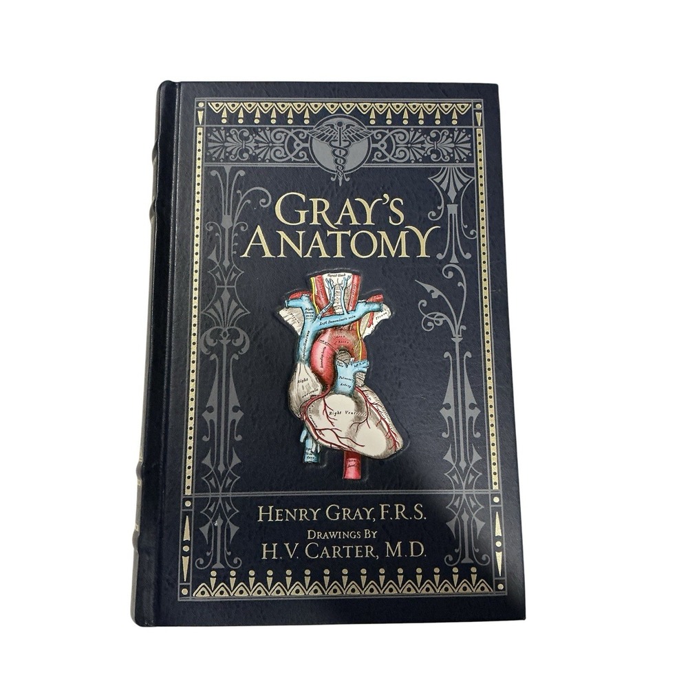 Gray's Anatomy by Henry Gray, F.R.S. drawings by H.V. Carter, M.D. leather-bound